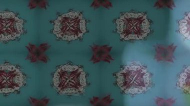 Renkli unsurlarla hareketli arka plan görüntüleri. Çiçekler. Eski model. Bayrak tarzı. Video kaydı. Şablon. Döngü. Kusursuz.. 