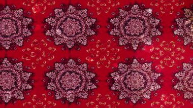 Renkli unsurlarla hareketli arka plan görüntüleri. Çiçekler. Eski model. Bayrak tarzı. Video kaydı. Şablon. Döngü. Kusursuz.. 