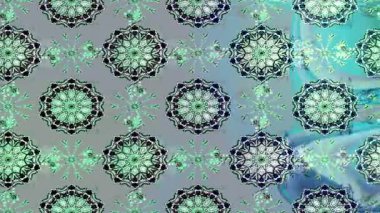 Renkli unsurlarla hareketli arka plan görüntüleri. Çiçekler. Eski model. Bayrak tarzı. Video kaydı. Şablon. Döngü. Kusursuz.. 