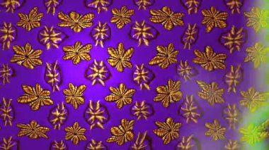 Renkli unsurlarla hareketli arka plan görüntüleri. Çiçekler. Eski model. Bayrak tarzı. Video kaydı. Şablon. Döngü. Kusursuz.. 