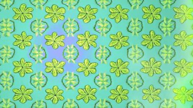 Renkli unsurlarla hareketli arka plan görüntüleri. Çiçekler. Eski model. Bayrak tarzı. Video kaydı. Şablon. Döngü. Kusursuz.. 