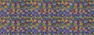 Şatafatlı bahar bahçesi dokusu. Çiçeksiz arka plan. Çiçek deseni. Raster illüstrasyonu.