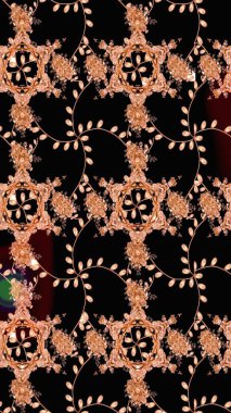 Raster suluboya çiçek deseni, narin çiçekler, siyah çiçekler, tebrik kartı şablonu. Raster Güzel kumaş deseni.