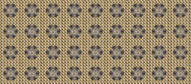 Barok tarzında altın çiçek süsü. Bej, kahverengi ve gri renklerde altın element. Antika altın tekrarlanabilir duvar kağıdı. Damask arkaplanı tekrarlayan kusursuz desen.