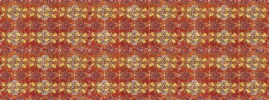 Çiçekli güzel suluboya desen. Kahverengi renklerde. Raster illüstrasyonu.