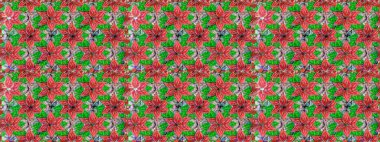 Raster illüstrasyonu. Çiçekli güzel suluboya desen. Pembe renklerde.