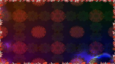 El çizimi çiçek unsurları olan soyut, dikişsiz raster deseni. 1950-1960 motifleri. Kahverengi ve gri üzerine kahverengi ve gri. Retro tekstil tasarım koleksiyonu. Çiçekli ipek eşarp..