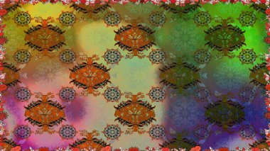 Güzel kumaş deseni. Hoş bir çiçek geçmişi var. Raster illüstrasyonu. Küçük bir çiçekte kusursuz desen.