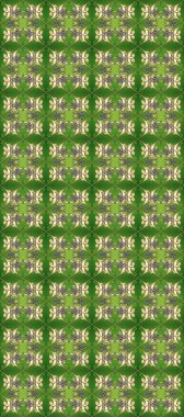 Raster seamless pattern with gold antique floral medieval decorative, leaves and golden pattern ornaments on beige, green and neutral colors. Seamless royal luxury golden baroque damask vintage.