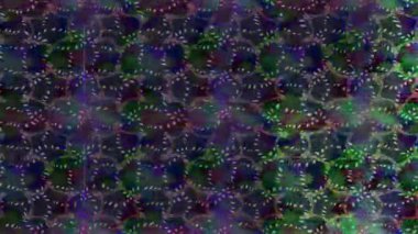 Renkli unsurlarla hareketli arka plan görüntüleri. Çiçekler. Eski model. Bayrak tarzı. Video kaydı. Şablon. Döngü. Kusursuz.. 