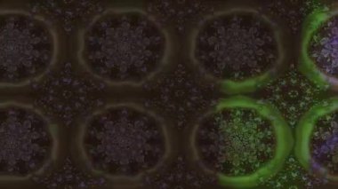 Renkli unsurlarla hareketli arka plan görüntüleri. Çiçekler. Eski model. Bayrak tarzı. Video kaydı. Şablon. Döngü. Kusursuz..