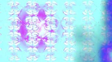 Renkli unsurlarla hareketli arka plan görüntüleri. Çiçekler. Eski model. Bayrak tarzı. Video kaydı. Şablon. Döngü. Kusursuz.. 