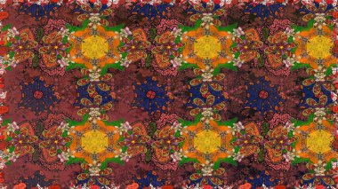 Soyut zarafet, çiçekli arkaplan deseni. Raster Güzel kumaş deseni.