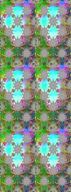 Karalama çiçekleri kusursuz desen. Yeşil el çizimi desen. Raster deseni. Sanat, çiçek tarzına ilham verir ve arka plan bırakır.