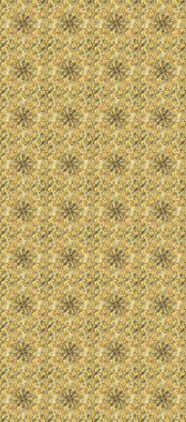 Raster illustration. Seamless medieval floral royal pattern. Gold on yellow, beige and neutral colors. Good for greeting card for birthday, invitation or banner. Decorative symmetry arabesque.