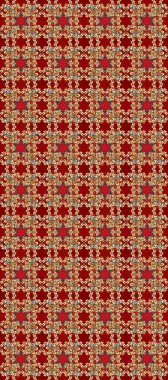 Kusursuz soyut bir arkaplan. Raster illüstrasyonu. Oriental raster klasik kahverengi, kırmızı ve bej ve altın desenli.