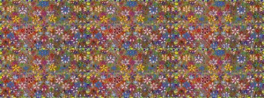 Raster deseni. Organik elementler. Suluboya etkisi. Botanik kusursuz desen.