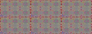 Soyut etnik raster kusursuz desen. Kabile sanatı boho baskısı, klasik çiçek arkaplanı. Arkaplan dokusu, duvar kağıdı, gri ve bej renkli çiçek teması.