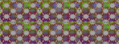 Küçük çiçekteki sevimli çiçek deseni. Raster illüstrasyonu. Gri renkli çiçekler.