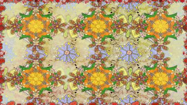 Kartlar, davetiyeler, tarih kartları ve daha fazlası için kullanılabilir. Büyük bir çiçek boyası seti. Tatlı suluboya desenli dikişsiz çiçek deseni.