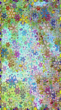 Yumuşak fayans. Yumuşak pamuk tasarımı. Raster 'ın taze dokusu. Sarma, tekstil ve duvar kâğıdı için kusursuz çiçek arkaplanı. Klasik çiçek deseni.