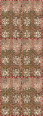 Colour Spring Theme seamless pattern Background. Flat Flower Elements Design. Raster illustration. Elegant Flowers Bouquet Watercolor on a beige colors.