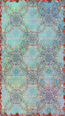 Küçük çiçekteki sevimli çiçek deseni. Raster illüstrasyonu. Raster deseni. Tarafsız renklerde. Soyut çiçek pürüzsüz desen arkaplanı.