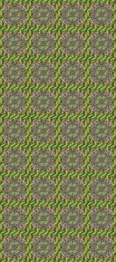 Seamless classic golden pattern. Golden pattern on green, gray and brown colors with golden elements. Raster traditional orient ornament.