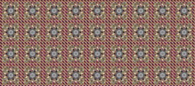 Raster golden seamless pattern. Golden elements in oriental style arabesques. Seamless golden textured curls. Seamless pattern on brown, gray and beige colors.