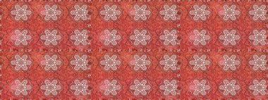 Renkli Bahar Temalı Kusursuz Arkaplan. Pembe renkli çiçekler. Çiçekli, suluboya desenli kusursuz çiçek deseni. Raster illüstrasyonu. Düz Çiçek Elementleri Tasarımı.