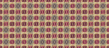 Altın elementli bej, mor ve kahverengi renkler. Çiçek desenli altın metal. Kusursuz altın desen. Raster altın çiçek süsü brokar kumaş ve cam desenli..