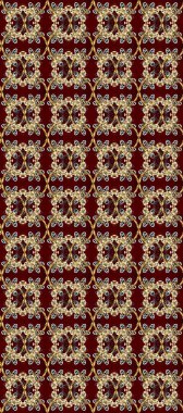 Raster golden pattern. Brown, red and beige colors with gold elements. Seamless golden textured curls. Raster illustration. Oriental style arabesques.