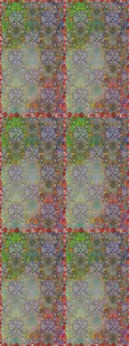 Raster illüstrasyonu. Kusursuz desenli, modaya uygun kumaş deseni. Düz Çiçek Elementleri Tasarımı. Şirin çiçek elementleri. Renkli Bahar Teması Kusursuz Arkaplan.