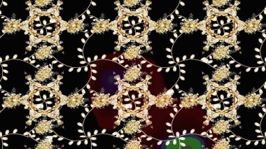 Robot resim. Küçük çiçekteki sevimli çiçek deseni. Raster illüstrasyonu.