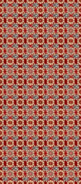 Seamless abstract background. Raster illustration. Oriental raster classic red, beige and brown and golden pattern.