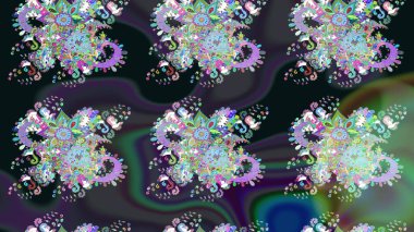 Moda baskıları için zarif bir şablon. Küçük çiçekte güzel bir desen. Küçük renkli çiçekler. Motley illüstrasyonu. Gri çiçekli bahar çiçekleri.