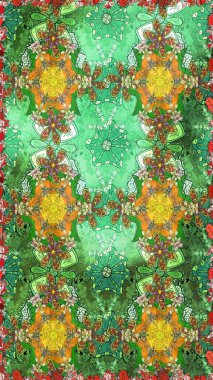 Yumuşak fayans. Yumuşak pamuk tasarımı. Sarma, tekstil ve duvar kâğıdı için kusursuz çiçek arkaplanı. Raster 'ın taze dokusu. Klasik çiçek deseni.