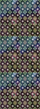 Bir sürü gri ve soyut çiçekli tropik eskiz deseni. Varicologray Raster çizimi. Küçük çiçekte sevimli çiçek deseni var..