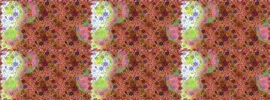 Botanik seamless modeli. Raster desen. Organik öğeleri. Suluboya efekti.