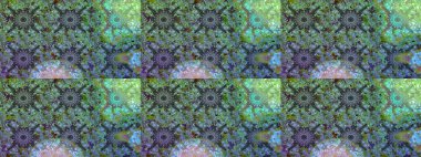 Çiçek deseni. Çiçeksiz arka plan. Şatafatlı bahar bahçesi dokusu. Raster illüstrasyonu.