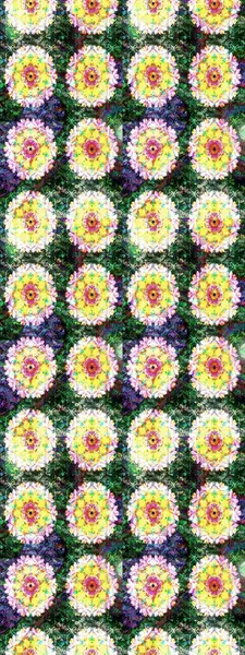 Çiçekli eskiz arkaplanı. Çocuk stili. Düz Çiçek Elementleri Tasarımı. Renkli Bahar Teması çizim şablonu.