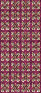 Mor, gri ve kahverengi renklerdeki altın desenli altın elementler. Raster oryantal süs. Geleneksel klasik altın desen. Barok tarzında kusursuz bir doğulu süsü..