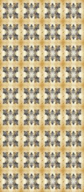 Klasik oryantal desen gri, bej ve nötr renklerden önce gelir. Geleneksel raster ve altın desen. Damask pürüzsüz süsü.