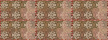 Raster illüstrasyonu. Bej renklerde. Çiçekli güzel suluboya desen.