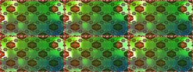 Yeşil ve kahverengi renkte manzaralı çiçek deseni. Üst manzara, yumuşak stil. Çiçek kompozisyonu, el boyası, hassas şablon. Sevgililer günü ve tebrik kartı konsepti için şık bir davet.