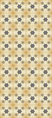 Raster Golden Mehndi kusursuz desen. Bej, nötr ve gri renkte desen. Kına dövmeli süs çiçekleri, altın çıkartmalar, mehndi ve yoga tasarımı, kartlar ve parmak izleri..