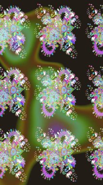 Gri renkli çiçekler. Küçük çiçekte sevimli çiçek deseni var..