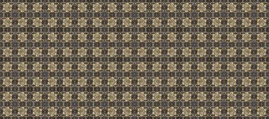 Raster oryantal süs. Kusursuz altın desen. Altın elementlerle bej, kahverengi ve gri renklerde pürüzsüz desen.