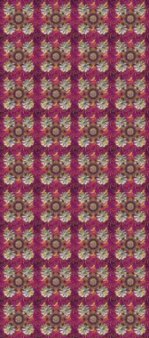 Mor, gri ve kahverengi renklerdeki altın desenli altın elementler. Raster oryantal süs. Geleneksel klasik altın desen. Barok tarzında kusursuz bir doğulu süsü..