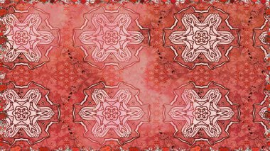 Sorunsuz çiçek deseni kaydırma kağıt, davet, el ilanı, afiş veya Web sitesi Web sitesi arka plan duvar kağıdı için kullanılabilir. Elle çizilmiş Raster resim. Parlak unsurları.